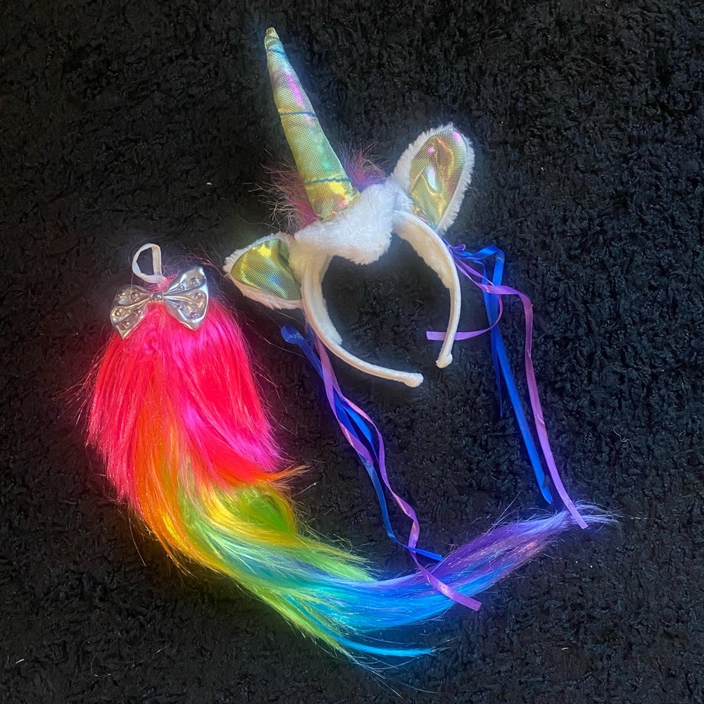 Unicorn Headpiece and Tail